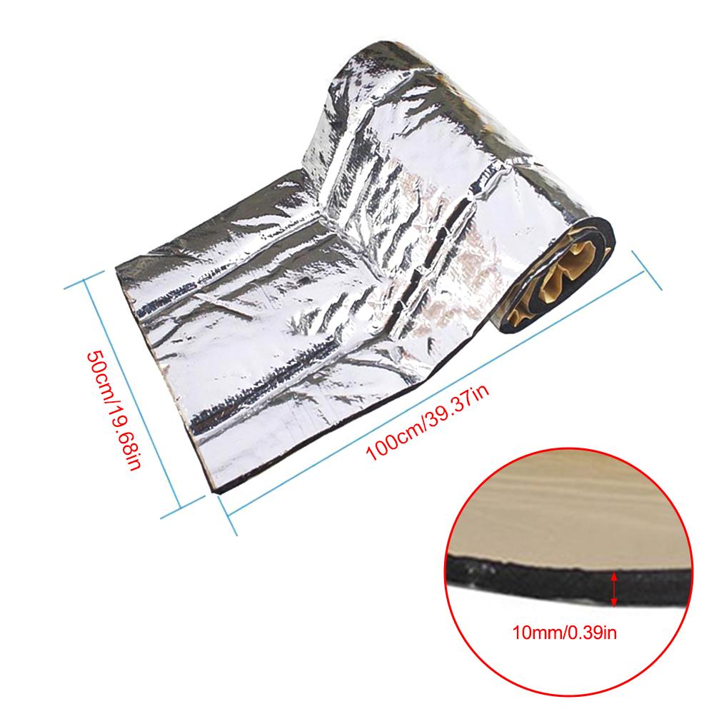 50x100cm 5/10mm Auto Akustische Thermische Sound Deadener Matte Sound Proof Wand Panels Auto Trittschalldämmung Lärm isolierung Matten Für Autos