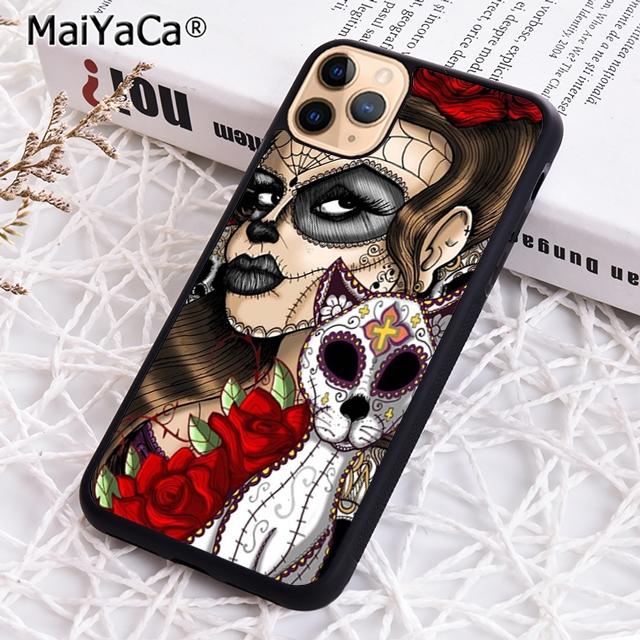 MaiYaCa DIAMOND SKULL Phone Case For iPhone 17 Air 16 pro max 15 14 plus 12 13 plus Shell Cover coque