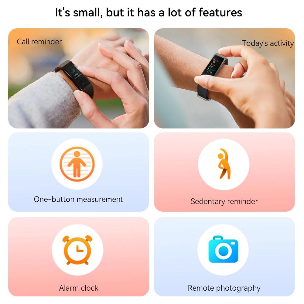 Multifunktions-Smartwatch für Kinder, Fitness-Armbänder, Körpertemperatur-, Herzfrequenz-, Blutdruckmessarmband für Kinder