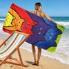Colorful Stacked Cat Faces A must-have beach towel for beach travel