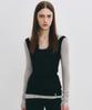 Nigaennikol Nicole Minimal Label Scoop Ls Top_Gray