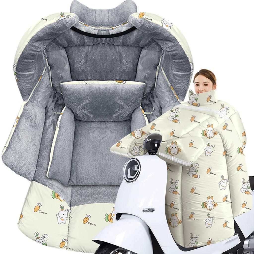 Extra dicker fleecegefütterter Windschutzscheiben- und Beinschutz für Elektrofahrzeuge - Winddichter Kälteschutz