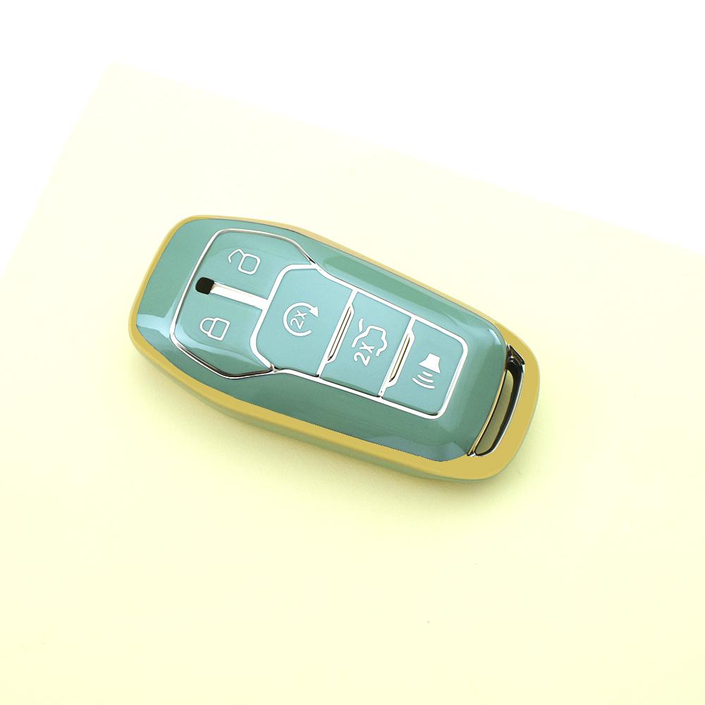 5 Buttons Keyless For Ford Edge Explorer Mustang Fusion F-150 Lincoln Mkz Mkc Platinum  F150 Lariat Tpu Car Key Case Cover