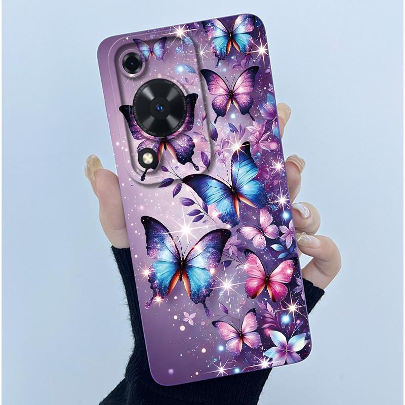 For Huawei Nova Y72 Phone Case Fashion Simplicity Flower Matte Silicone Shell For Huawei Nova Y72S Y63 Y 72 Back Cover Housing