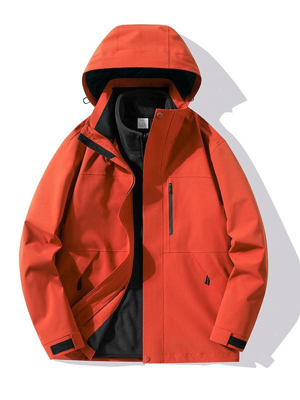 Fully Seam-Sealed Thermal Bonded 3-in-1 Windproof Waterproof Mountaineering Jacket for Men and Women