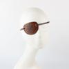 Hand Made Flat Profile Eyepatch Leather Halloween Costume Accessories Pirate Eye Mask