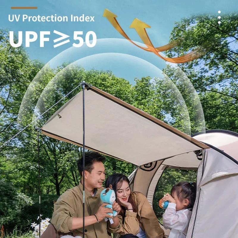 Outdoor Camping Large Full-Automatic Instant Unfold Rain-Proof Quick Easy Setup Tent Family Multi-Functional Dampproof Tent