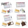 Mini Watercolor Sketchbook Paint Box Pocket Artist Travel Set 8/15-Color Metal Binder Clip Palette Walnut Wood Portable Pen