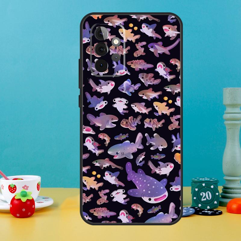 whale sharks Case For Samsung Galaxy A55 A56 A36 A54 A34 A14 A05 A16 A26 A12 A32 A52 A13 A33 A53 A15 A35