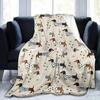 1 Stück Süßer Dackel Weiche Decke Flanell Bedruckte Decke Für Camping & Reisen Geeignet Für Sofas Schlafzimmer Wohnzimmer Und Betten
