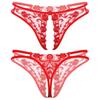 Sexy Lace Muži Sissy Kalhotky Gay Bikiny G-String Crotchless Kalhotky Tanga Spodní prádlo