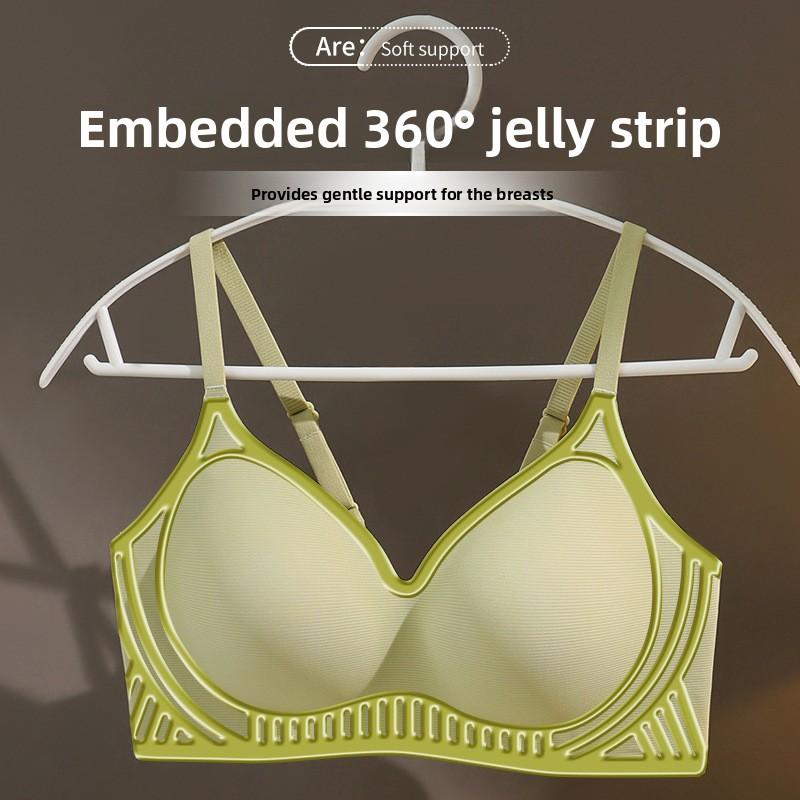 Small Bust Push Up Seamless Fixed Cup Bra, Soft Support Lifting Wireless Bra