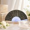 Compact Portable Fans Chinese Style Butterfly Folding Fan, Plastic Ribs Decorative Handheld Hand Held Summer Cooling Party Favors for Men Women