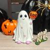 Charming Ghost And Pumpkin Resin Statue For Halloween Elegant Home Decor Gift