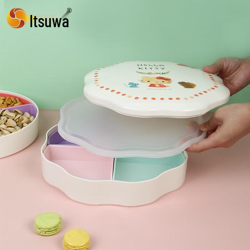 Hello Kitty Melamine Round Snack Tray