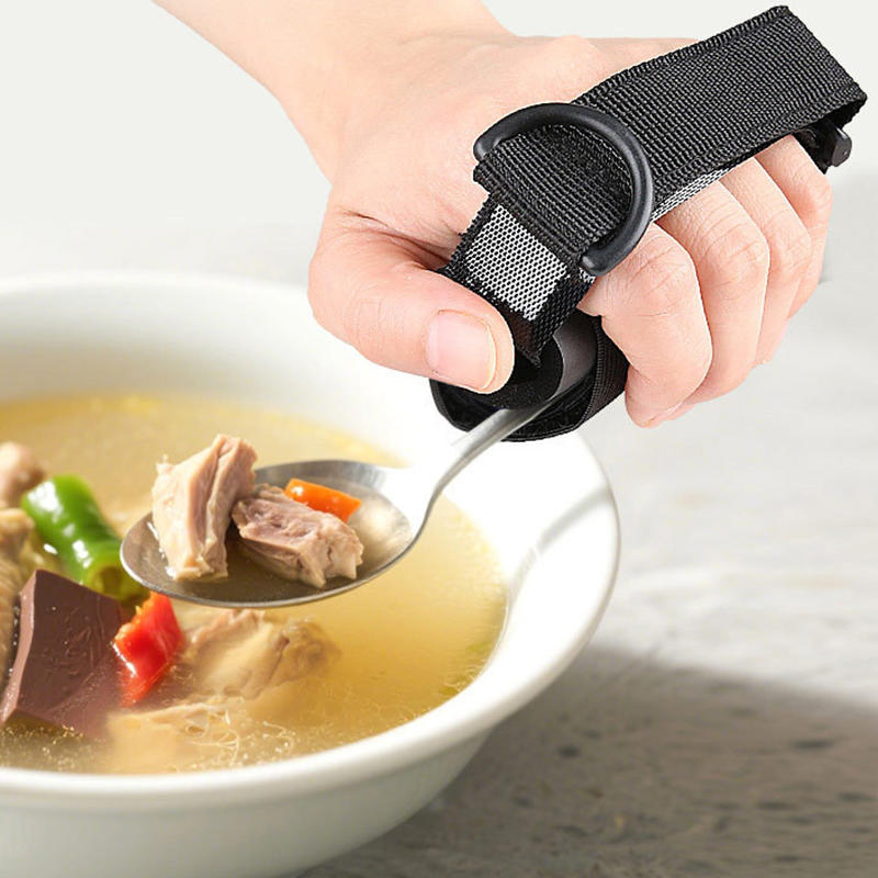 1PC Universal Bendable Adaptive Utensils Hand Straps for Elderly Disabled People Tableware Eating Assistance Cuff for Weak Grip