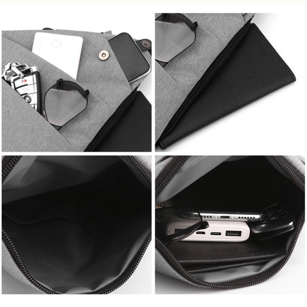 Nuova Borsa a Tracolla da Viaggio Antifurto in Nylon Ultra Sottile Piccola Borsa da Petto Grande Capacità con Cerniera Mini Borsa Crossbody
