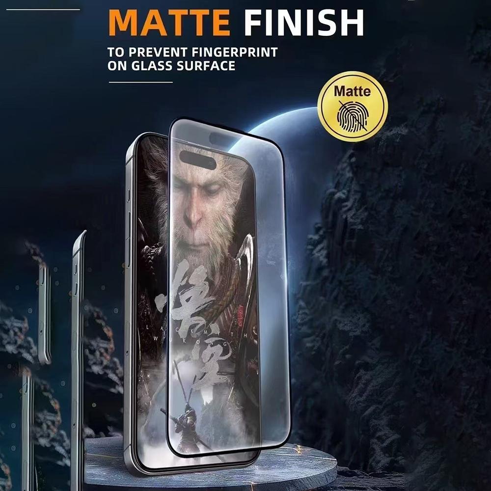 URR Für iPhone 17 Pro Blendschutz-Displayschutzfolie 0,26 mm 9H Mattes gehärtetes Glas Anti-Fingerabdruck