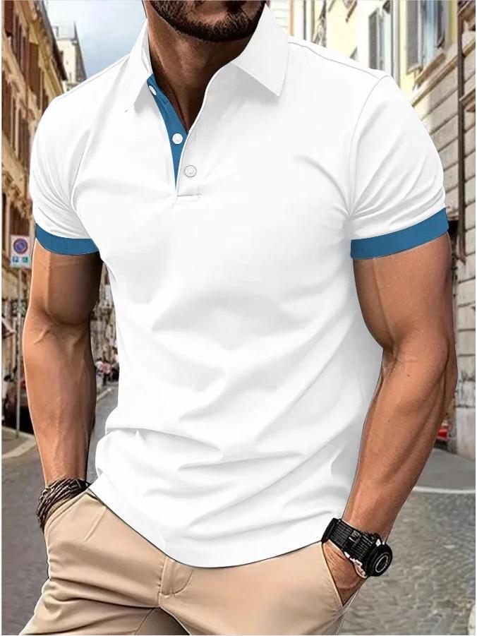 Men’s Trendy Summer Polo T-Shirt - Short Sleeve Fashion