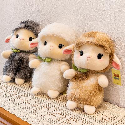 Χαριτωμένο κουκλάκι ρολό αρνάκι, βελούδινο παιχνίδι αρνάκι, κούκλα μηχανής, ρίξιμο γάμου, δώρο γενεθλίων για παιδιά