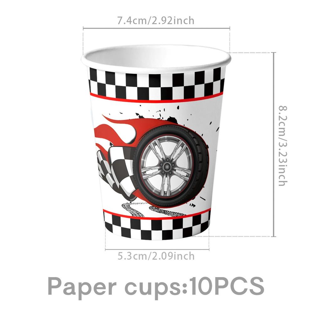 Black & White Checkered Flags Race Car Happy Birthday Banner Tablecloth Kids Boys Racing Car Birthday Party Decorations Supplies