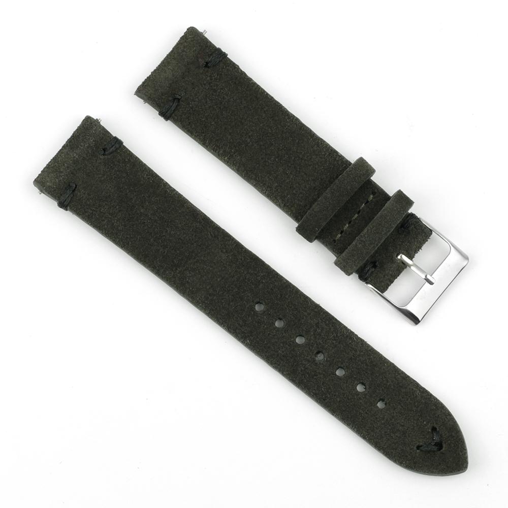 High Quality Vintage Suede Leather Watch Straps Blue Watch Bands Replacement Strap for Watch Accessories 18mm 20mm 22mm 24mm