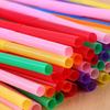 100 Pcs Flexible Plastic Bendy Party Disposable Drinking Artistic Straws Multicolor