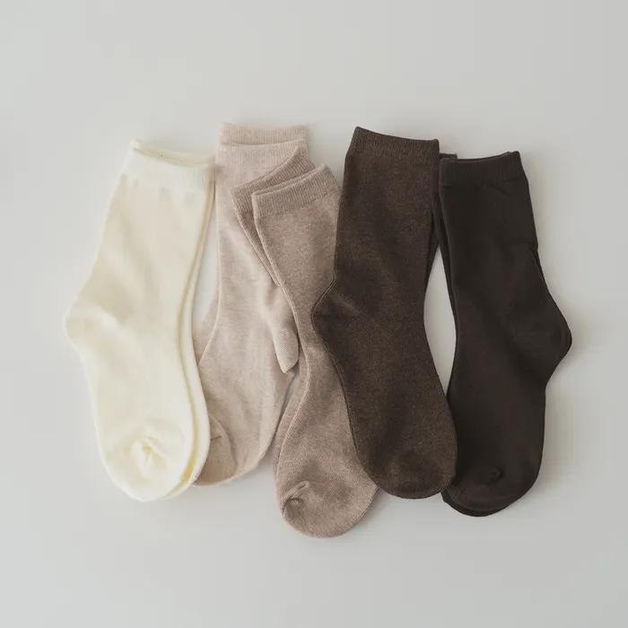 [4PACK] Women's Fashion Socks Colored Socks _19 colors