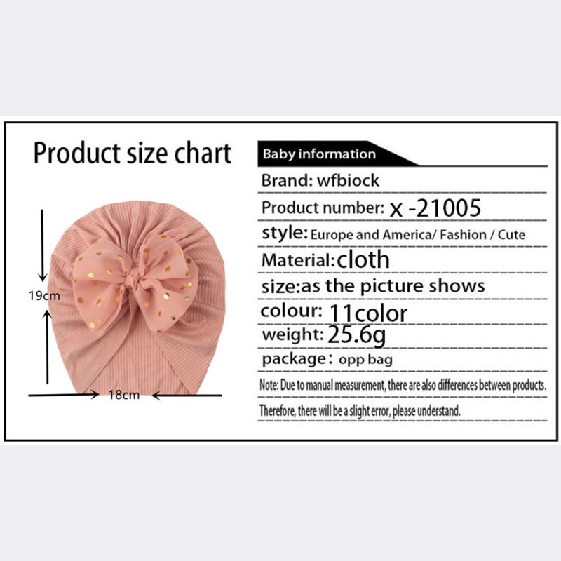 Baby Hat Cute Bow Nylon Stretch Fabric Children's Hair Accessories Baby Sunscreen Windproof Hat