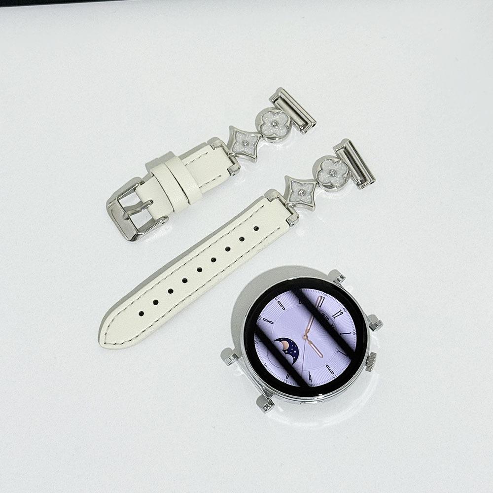 

Applicable to Huawei gt5/4 watch with watch4gt3proGT four-leaf clover fashion light luxury girls wristband strap: 14mm [without connector]