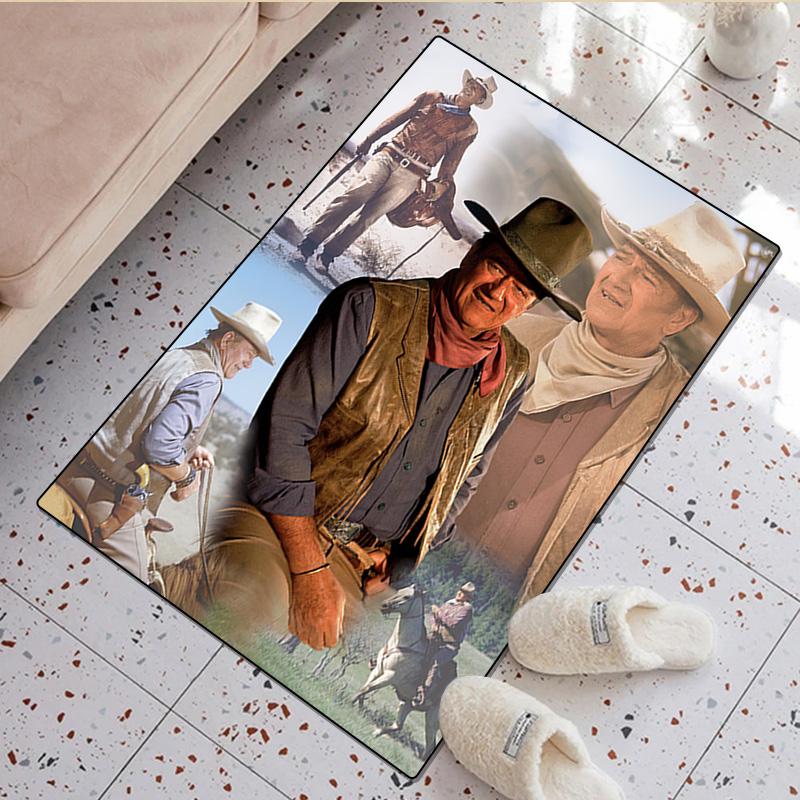 John Wayne Print Rug - Computer Chair Area Rug home decoration Carpet For Living Room Bedroom Flooring Mat