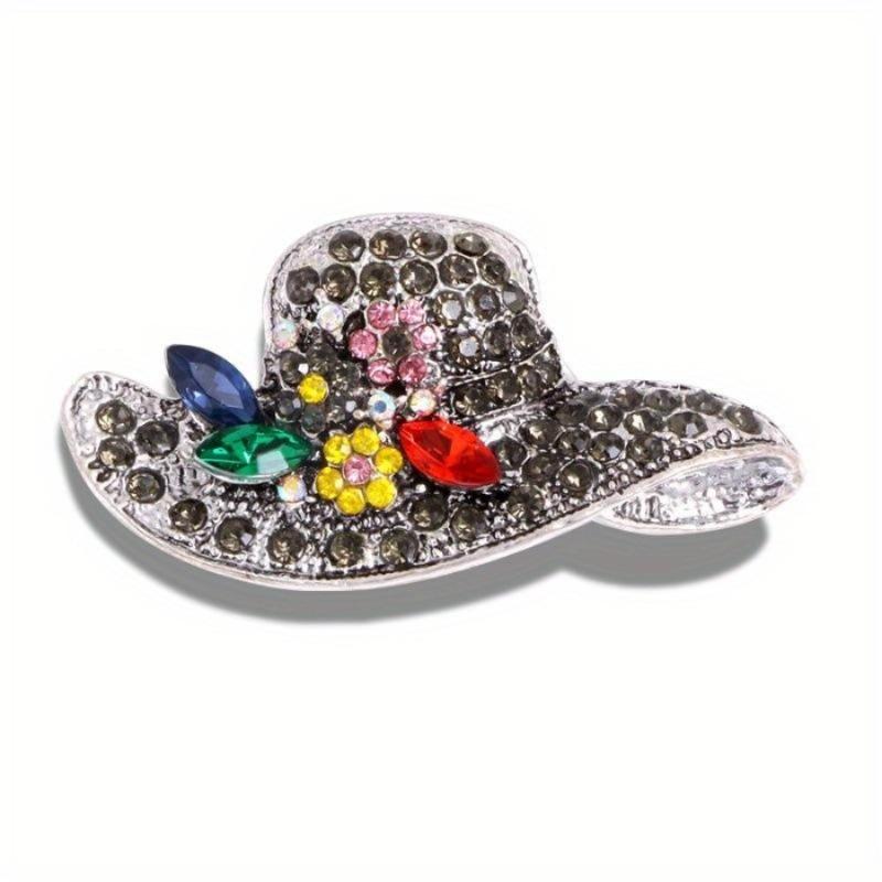 

1Pc Fashionable Stylish Hat Brooch Creative Cute Corsage Elegant Cardigan Scarf Pin Buckle Accessory білий