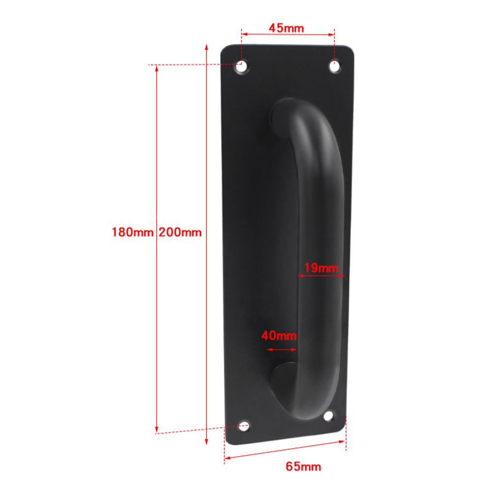 For Fire Doors Push Pull Handles Fireproof Door Handles Door Hardware Solutions 20x6.5x6.5cm Heavy Usage Resistance