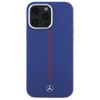 Mercedes Mehmp16X23Sumrv Iphone 16 Pro   Max 6.9 Granatowy/Navy Hardcase Silicone Red Stripe Magsafe