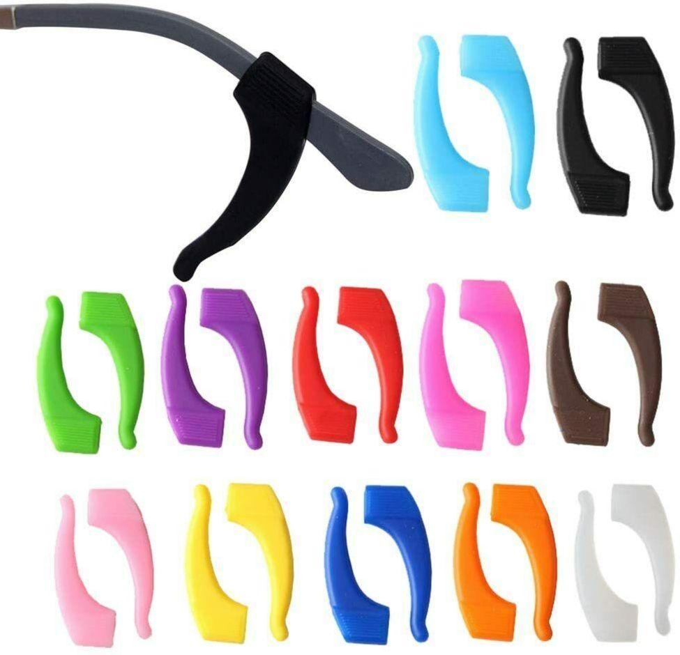 10/20pairs Silicone Anti-slip Ear Hooks for Women Men Antiskid Glasses Leg Ear Sleeve Clear Anti-fall Eyewear Holder Accessories