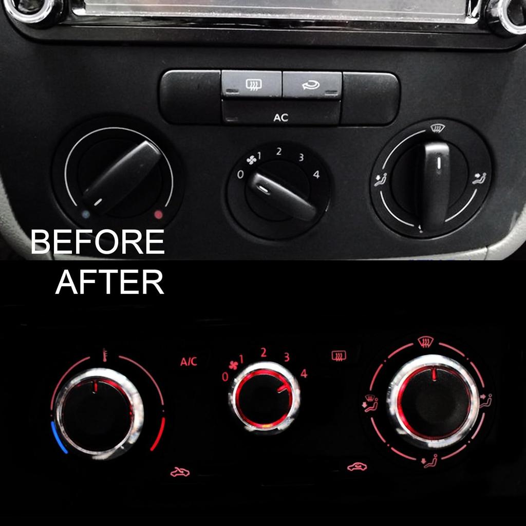 Air Condition Heater Control Dash Knobs Buttons Switch For VW Golf MK5 MK6 Jetta Passat Caddy Scirocco EOS