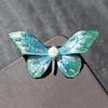 Enamel Butterfly Brooch, Feminine Charm, Pearl Insect Brooch, Design Sense, Niche Brooch