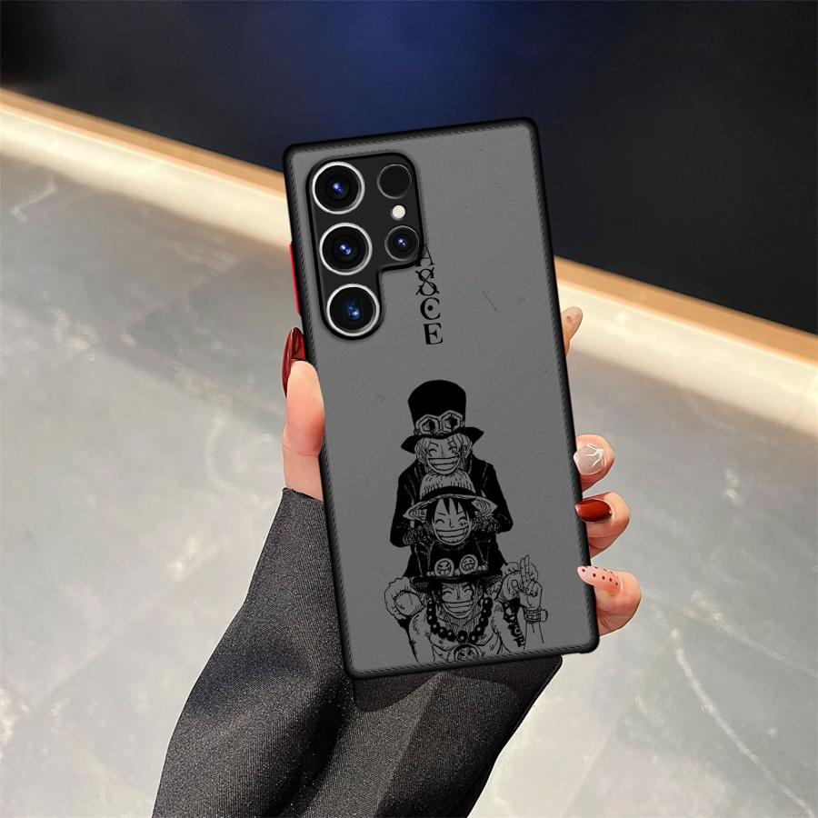 Anime One Piece Funda Back Phone Cover Case for Samsung Galaxy S21 S22 S24 Plus S26 S20 FE S23 FE S25 Ultra Note 20 Ultra 10+