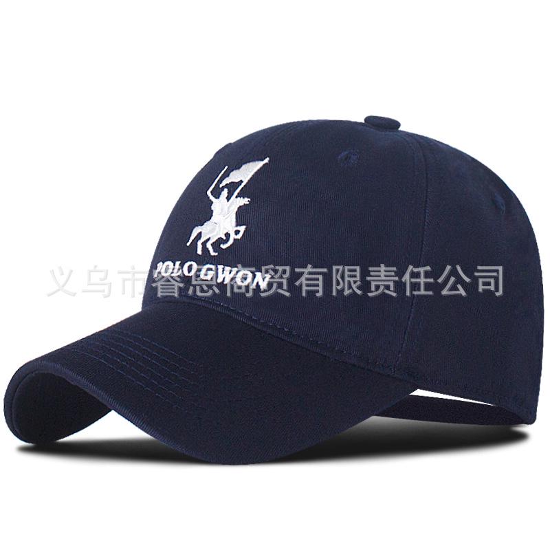 Korean Style Embroidered Soft Top Pure Cotton POLO Baseball Cap