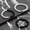 Fashion Best Friends Gift Accessories Braided Hand Rope Yin Yang Charm Pendant Bracelet Wristband