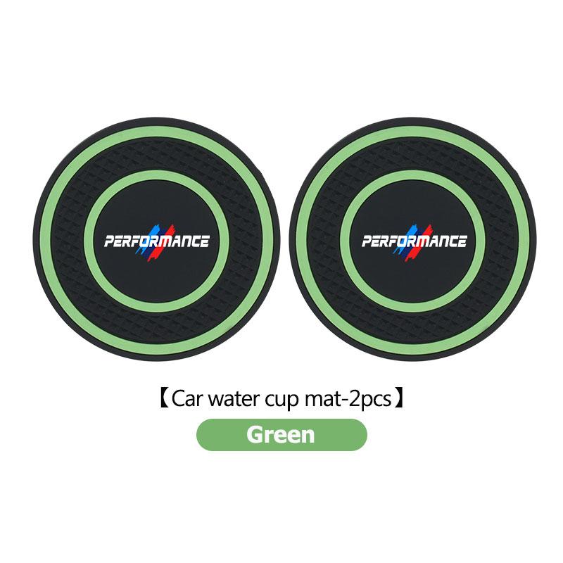 For BMW 2Pcs Car Coaster Silicone Mug Drinking Mug Non-Slip Pad Accessories 1 2 3 5 7 Series X1 X2 X3 X4 X5 X6 G20 G30 G11 G12
