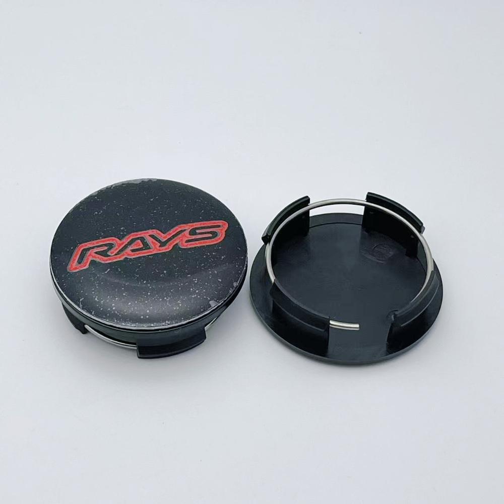 

4pcs/Set 57mm 50mm Rays Logo Emblem Badge Car wheel Center Caps Rim Hub Dust Cover Wheel Hubcaps Replace Car Styling Accessories Rays Badge&4pcs 57mm Wheel Caps