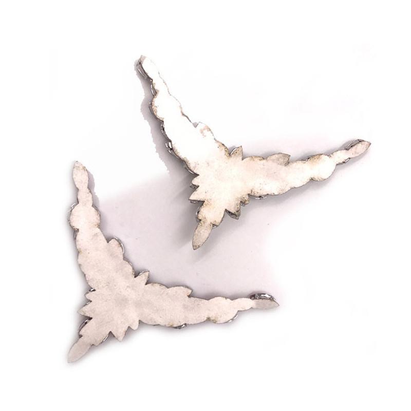 Shining Beautiful Crystal Flower Bridal Wedding Party Shoes Accessories For High Heels Shoes Manual Rhinestone Shoe Decorations