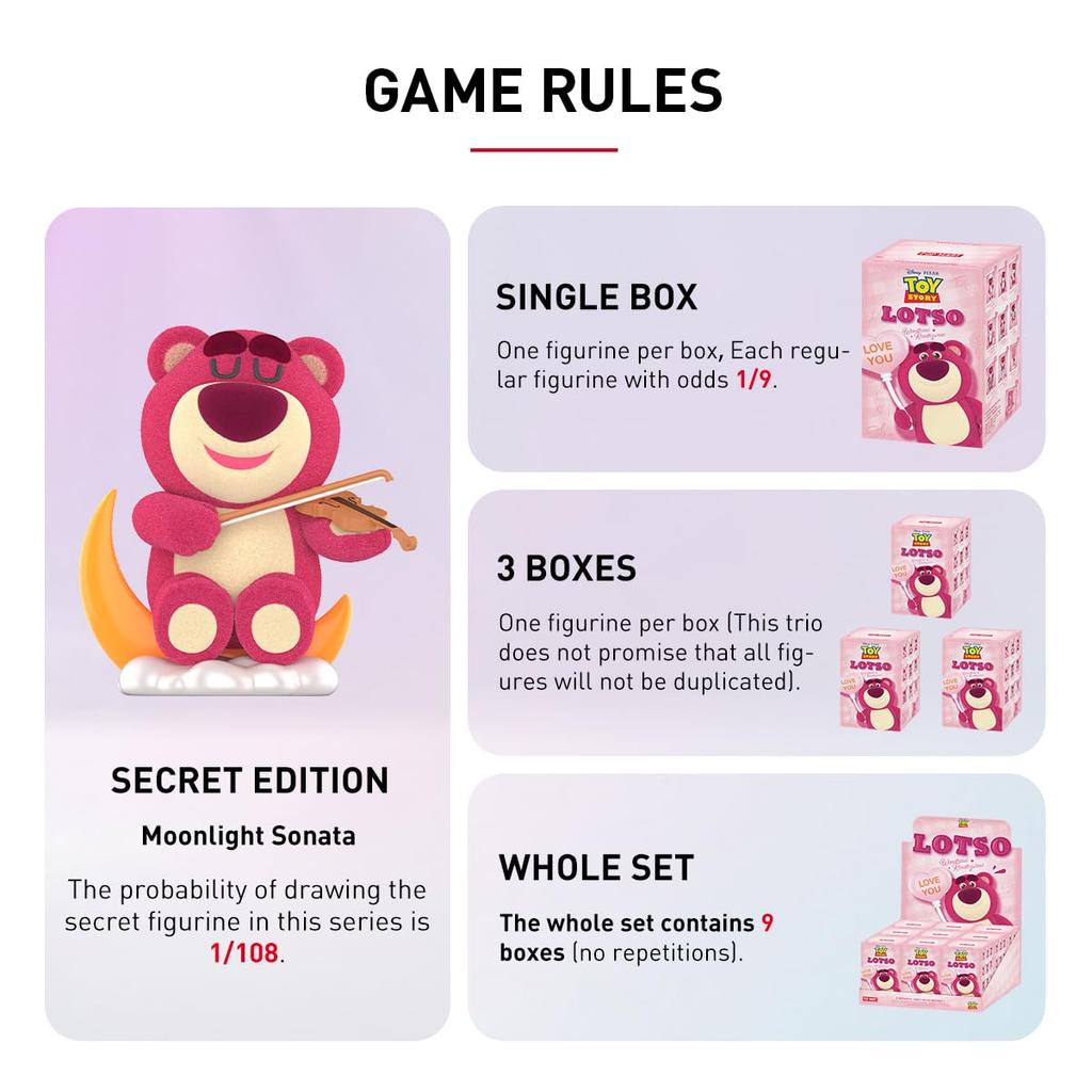 POP MART Lotso Wondrous Rendezvous Series Box 9 Pop Mart Gacha Gacha Blind Box Figure Plastic Model Premium Toy PVC Soft Vinyl Original Character