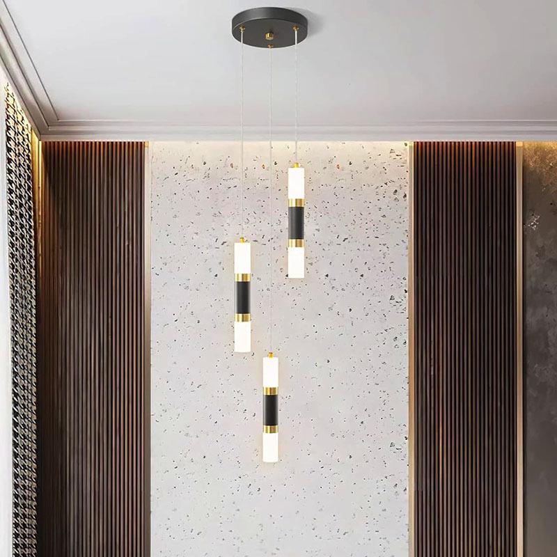 Modern Luxury Double-Head Pendant Light for Bedroom, Living Room, Staircase, and Restaurant