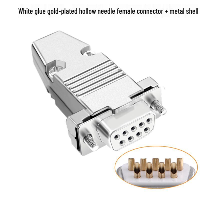 DB9 Female-to-Male 9-Pin Solder Type RS232/485 Serial Connector Plug
