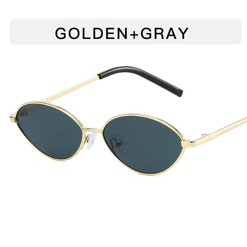2026 New Small Frame Cat Eye Sunglasses, Metal Frame, Luxury Fashion Trendy Eyewear for Women, Artistic Retro Ladies Sunglasses