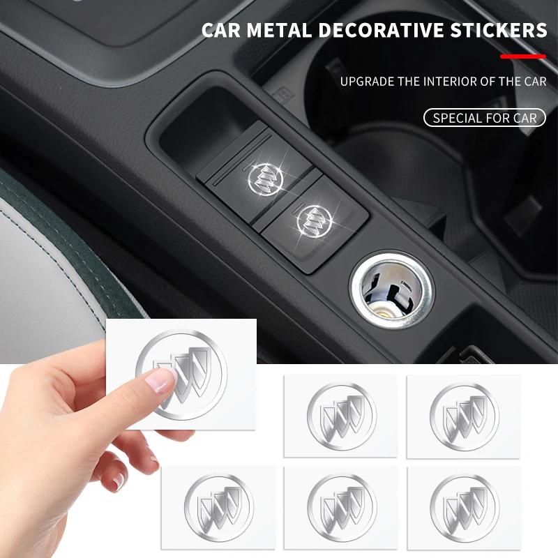 2/5/10pcs Car Logo 3D Metal Stickers Decorative Accessories For Buick Century Excelle XT Envision Excelle GT Verano LaCrosse YV9