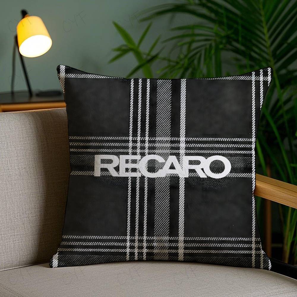 Mode Anime R-Recaro Kissenbezug Milbendichter Kissenbezug Unsichtbarer Reißverschluss Seidig kurzer Plüsch Sofakissenbezug