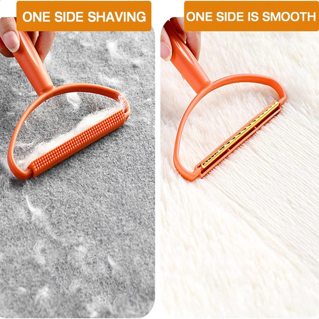 New Convenient and Portable Double-Sided Gentle Silicone Pet Hair Remover Brush - Essential Sweater Cleaning Tool for Efficient
